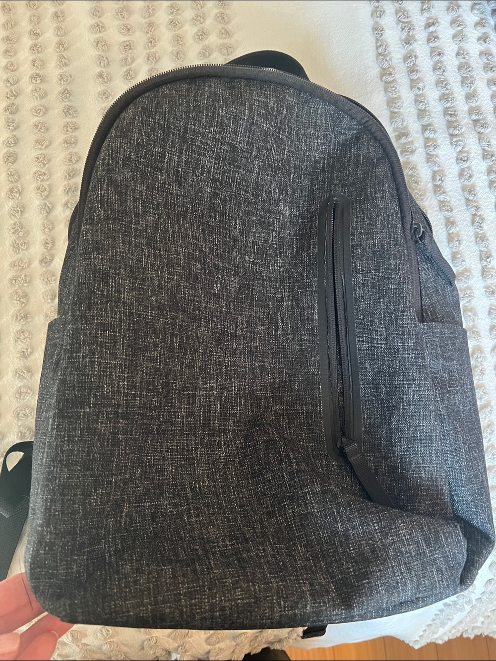 Everlane Black Heather Backpack - Sleek Everyday Carry